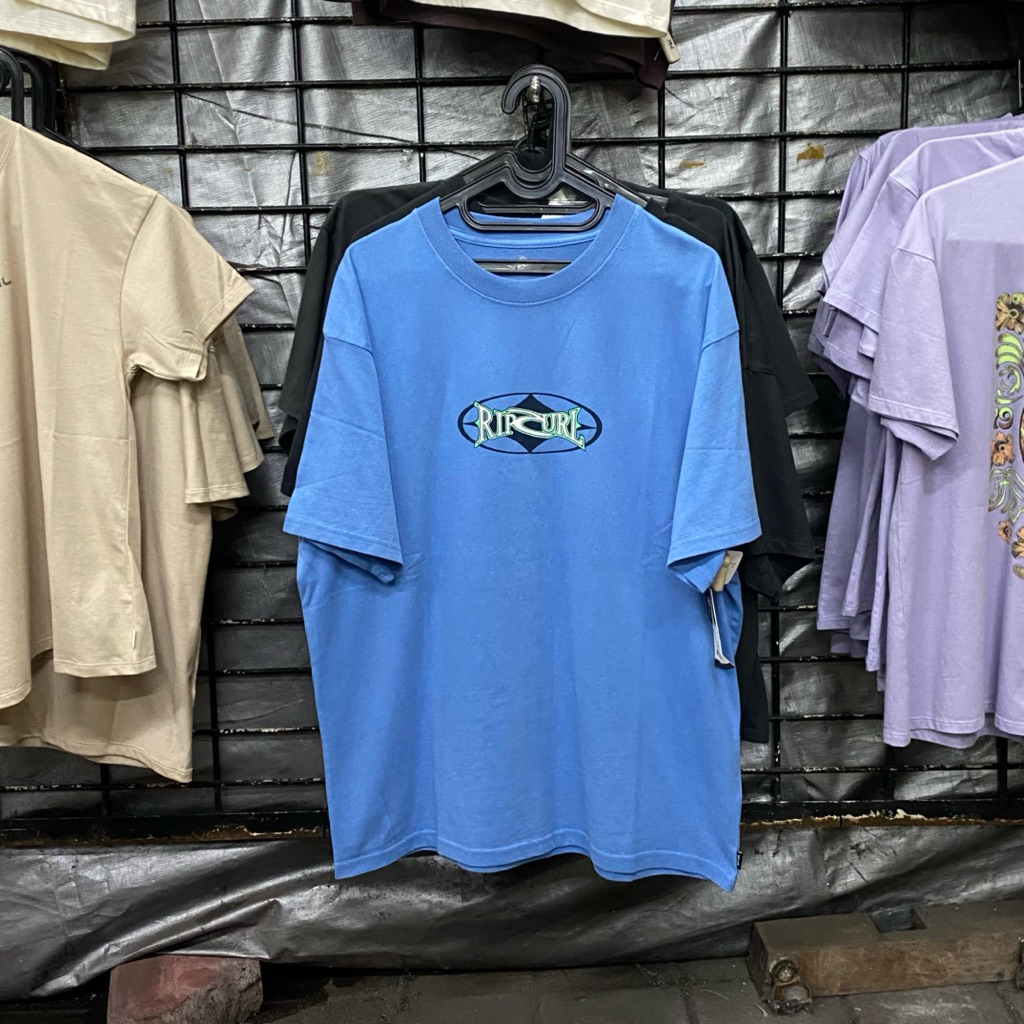 Kaos Ripcurl S24 Heritage Oval Tee Coblat Blue Original