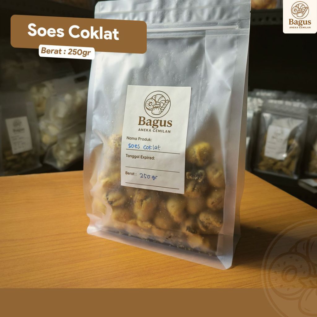

Soes Coklat Bagus Aneka Cemilan Manis Kering