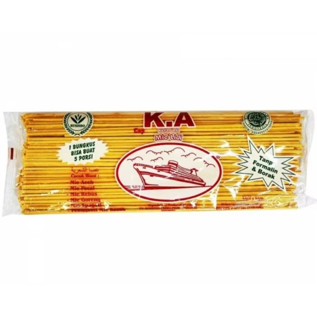 

MIE LIDI KUNING CAP KAPAL API/MIE GOMAK MEDAN 500gram