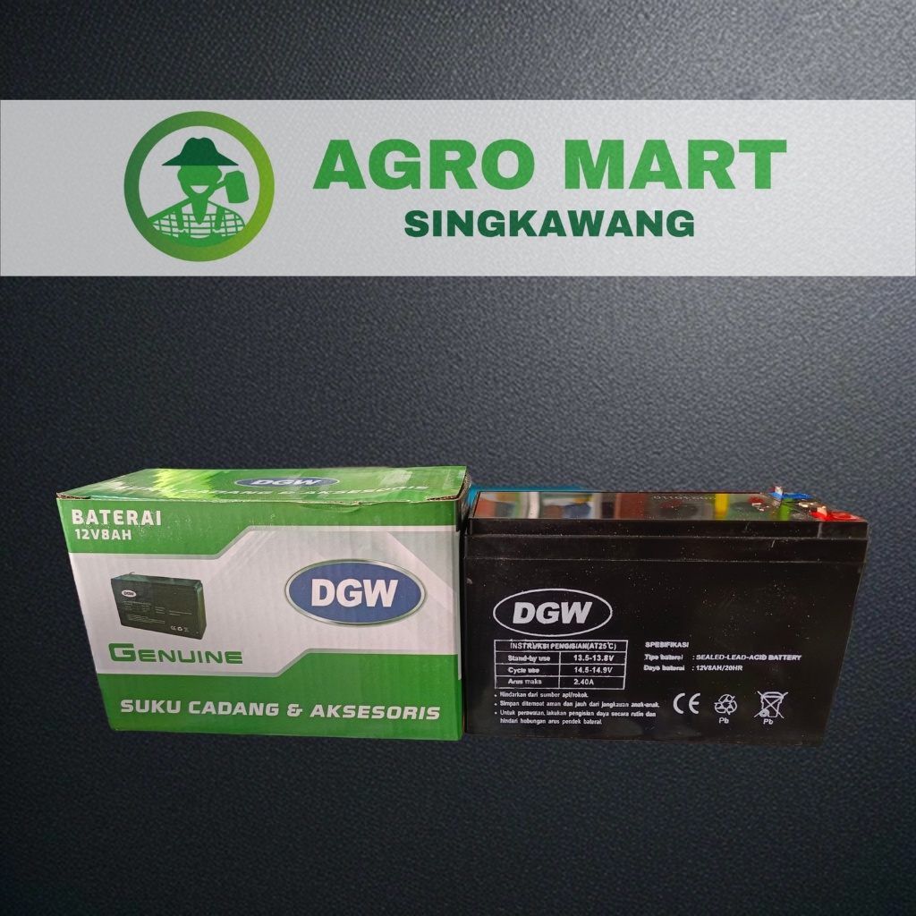 Aki baterai DGW sprayer elektrik 12v8ah