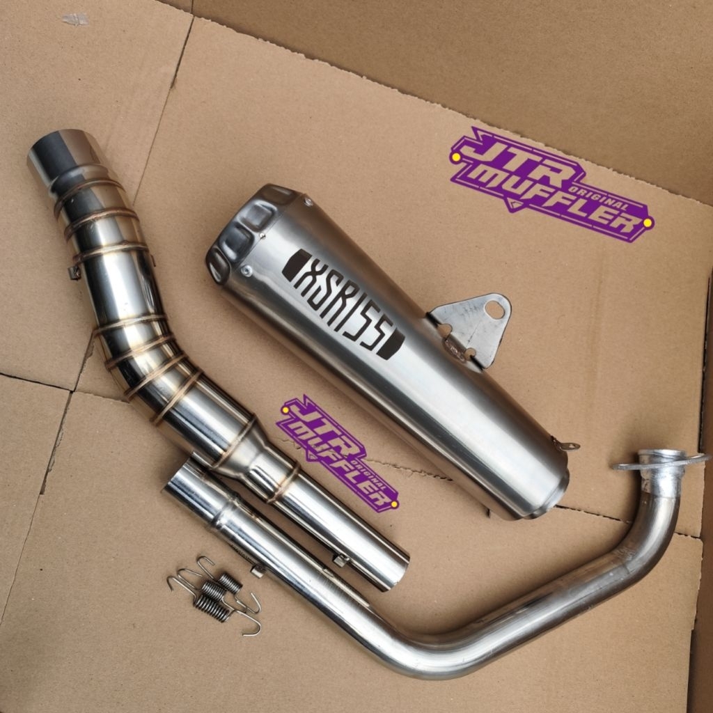 Knalpot racing XSR 155 custom type bulat Sc dan Pro race
