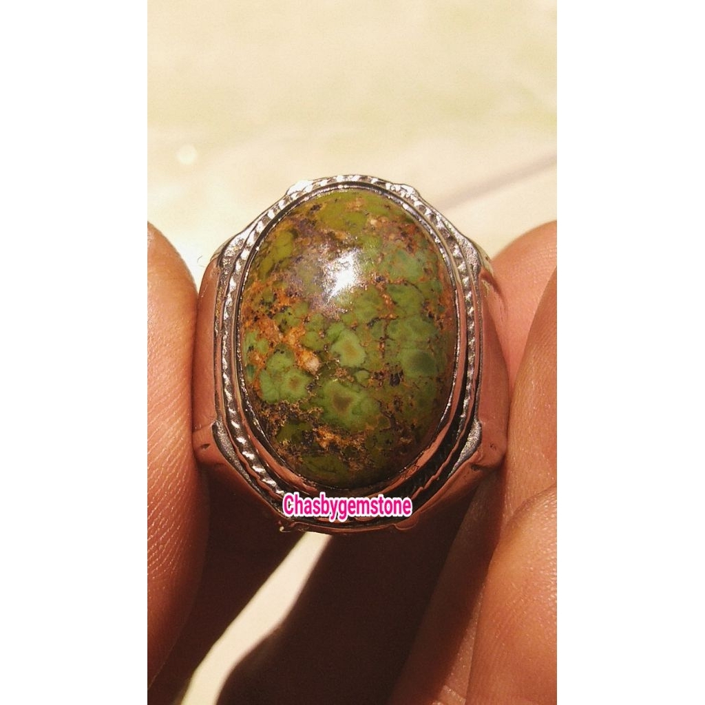 Batu Pirus Persia serat kura-Pirus Persia hijau apel serat kura