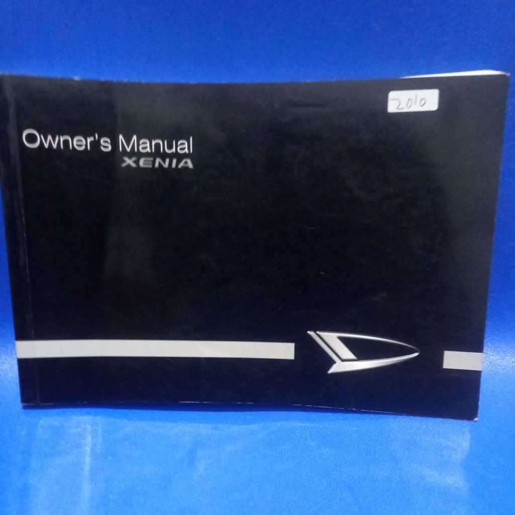buku Owners manual daihatsu xenia 2010