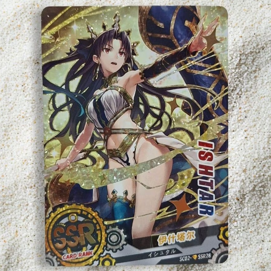 Kartu CCG Card Of God Fate Grand Order Ishtar SSR Gold Diamond