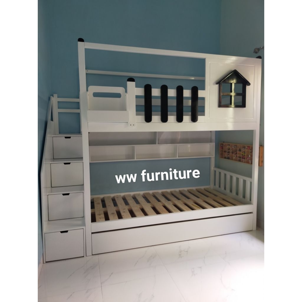 tempat tidur tingkat keren 100x200x225