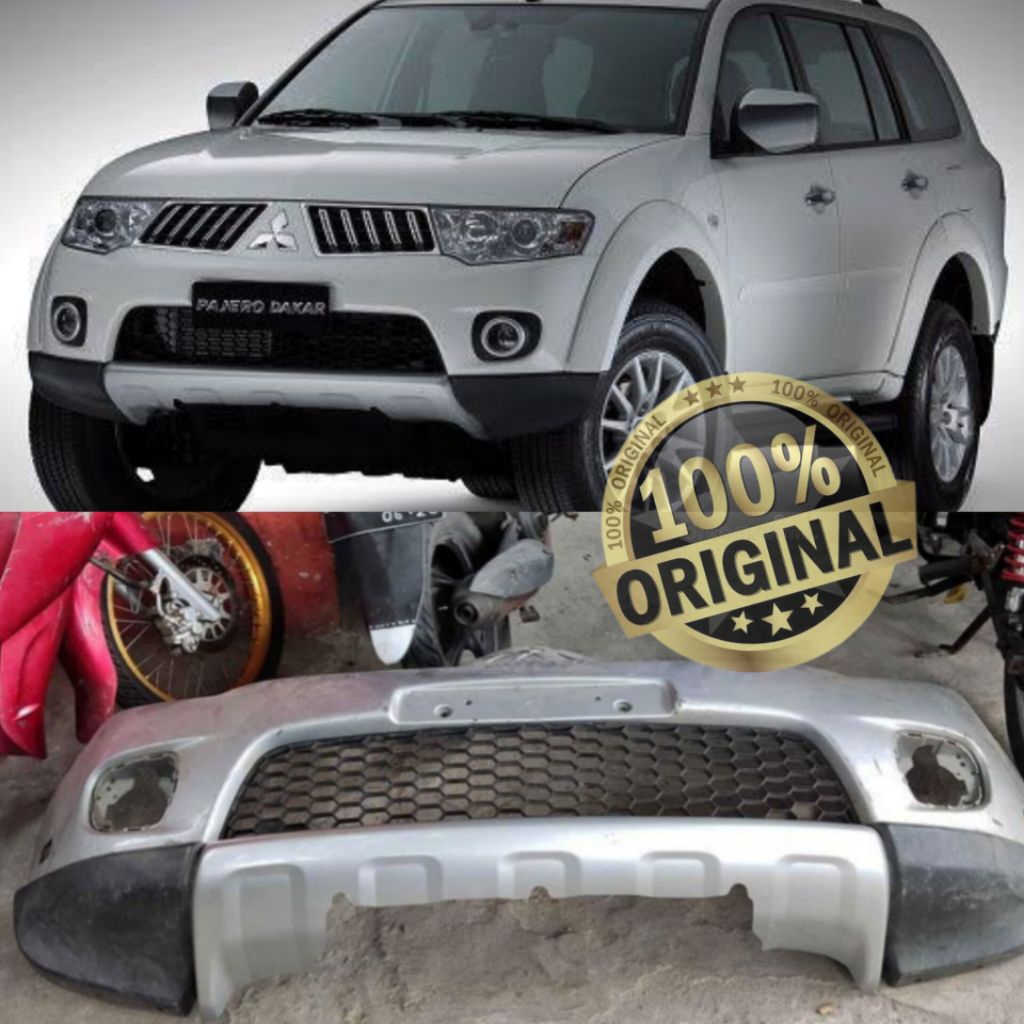 bumper bemper depan pajero 2010 2011 2012 original copotan set depan