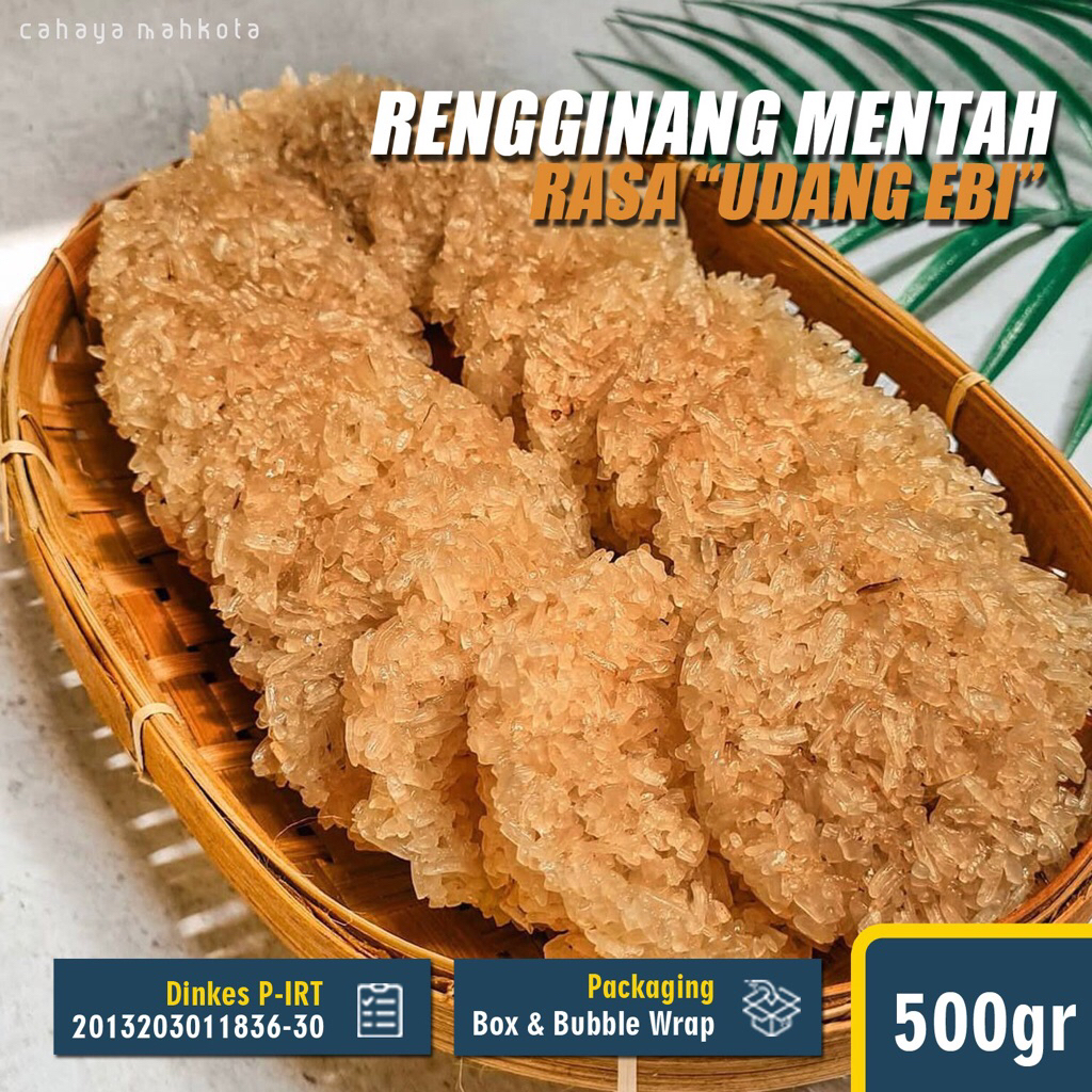 

Rengginang Mentah Udang Ebi 50pcs Asli Cianjur Halal 500gr Siap Goreng