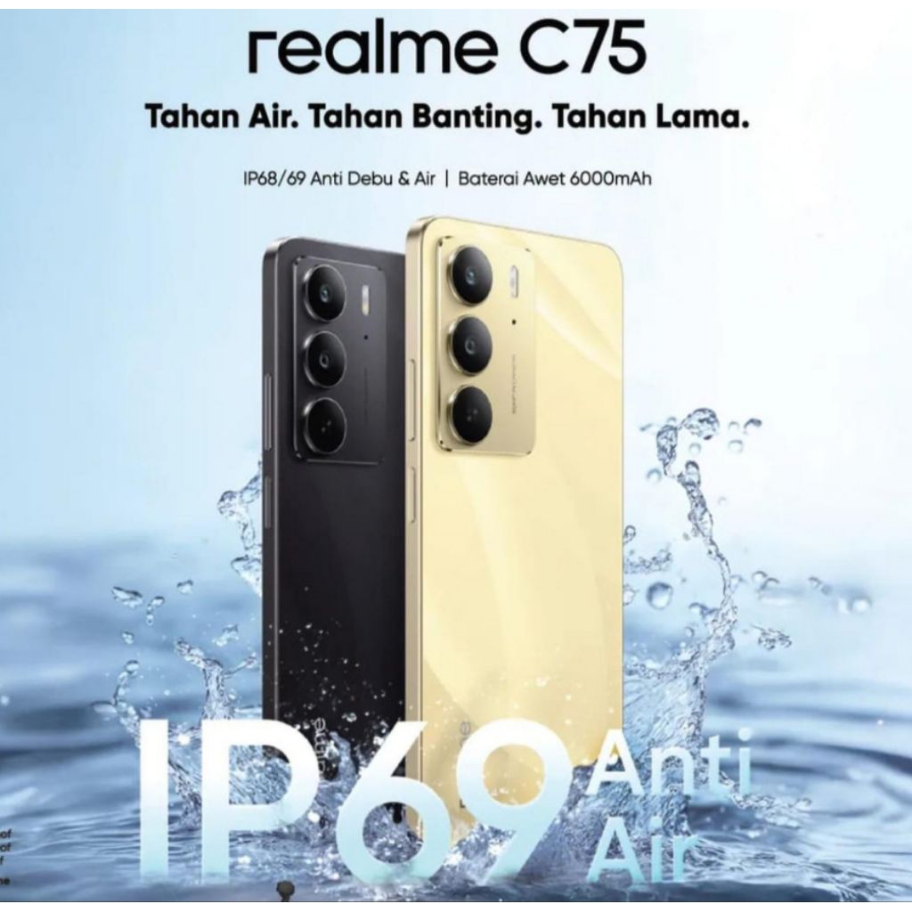 HP REALME C75 8/128GB - REALME C 75 RAM 8GB ROM 128GB GARANSI RESMI