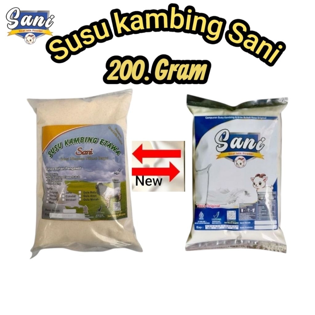 Susu kambing sani 200gram susu kambing penggemuk badan susu kambing etawa aneka rasa