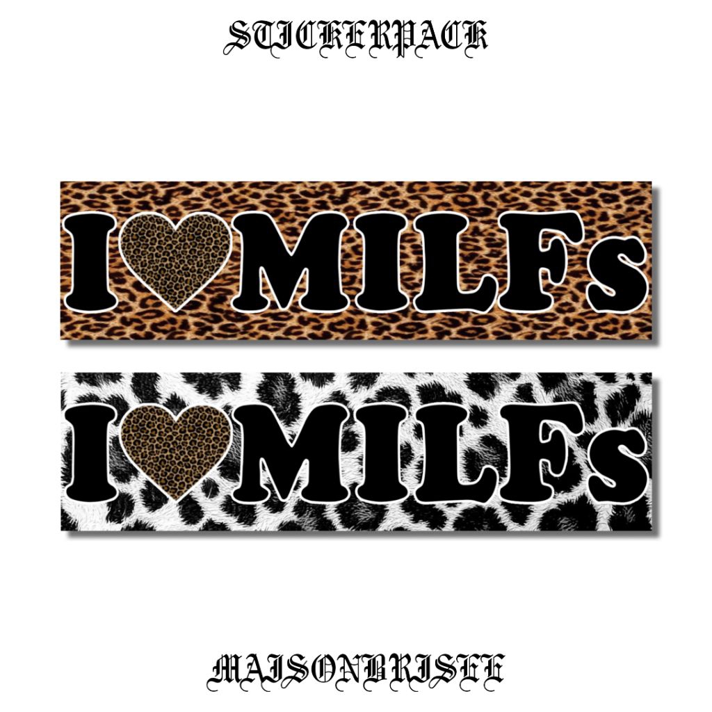 

STCIKERPACK MILF's LEOPARD - STIKER KALCER - STIKER MOTOR LAPTOP HP HELM THUMBLER -