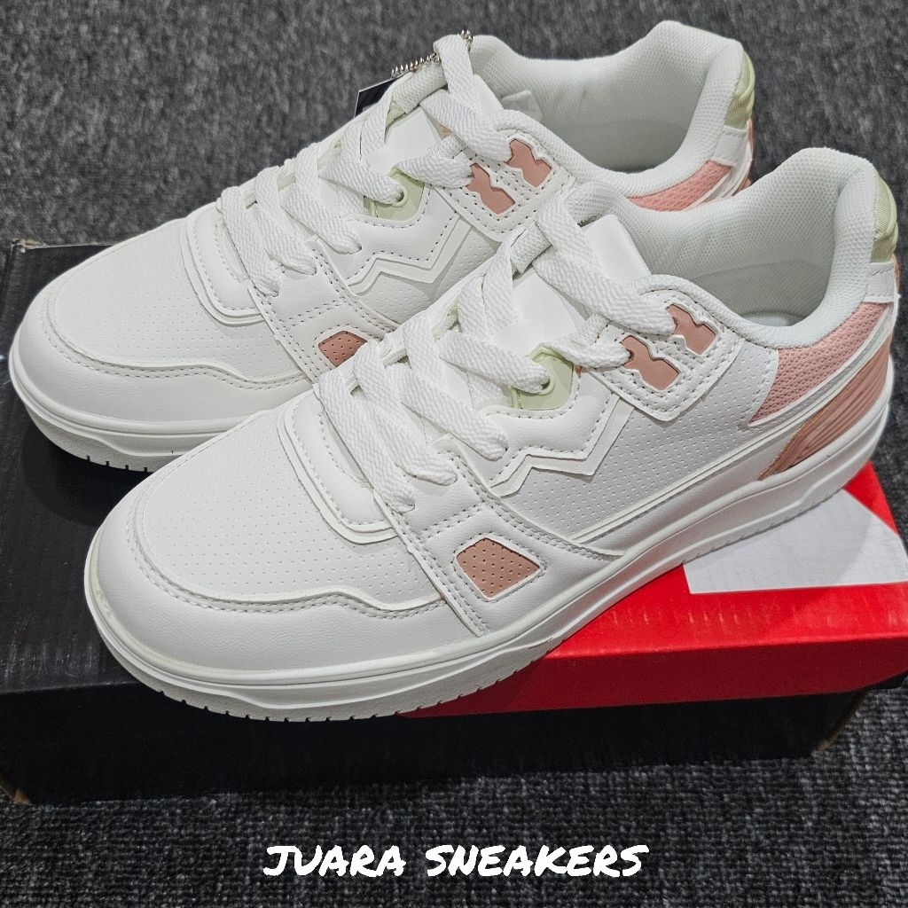 Sepatu Sneakers Wanita Airwalk Denise White/Pink Original BNIB
