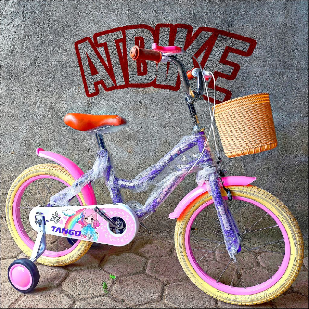 sepeda mini ukuran 18 inch grace sepeda roda 3 roda tiga sepeda anak prempuan sepeda anak cewek sepe