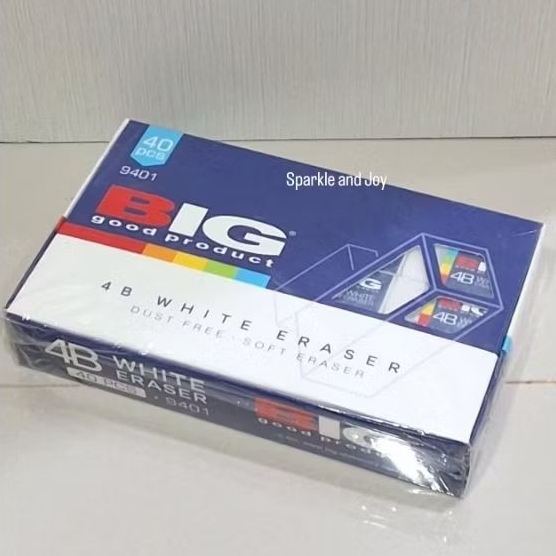 

Eraser Penghapus BIG Putih (ukuran kecil isi 40 pcs) - Sparkle and Joy