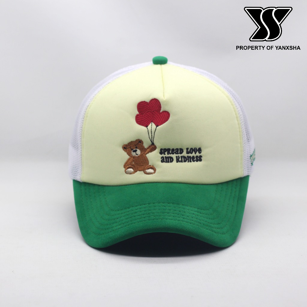 YANXSHA - Topi Baseball trucker Pria wanita dewasa bordir premium distro boneka