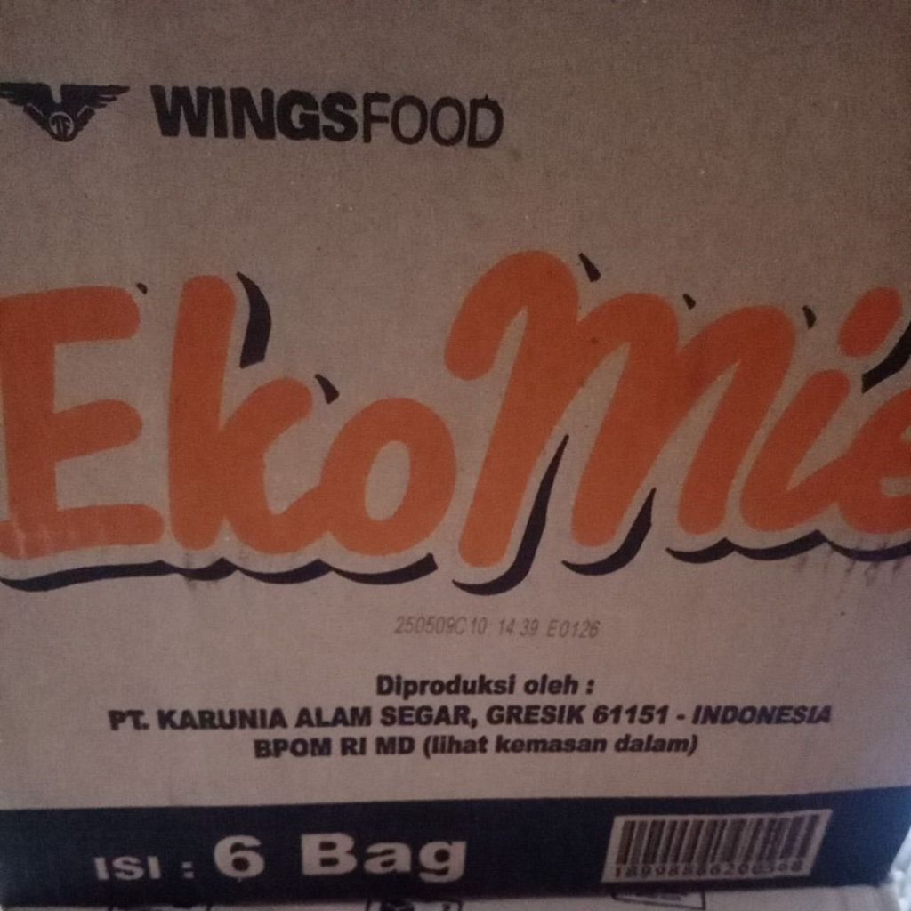 

mi Ekomie karton isi 6 bag