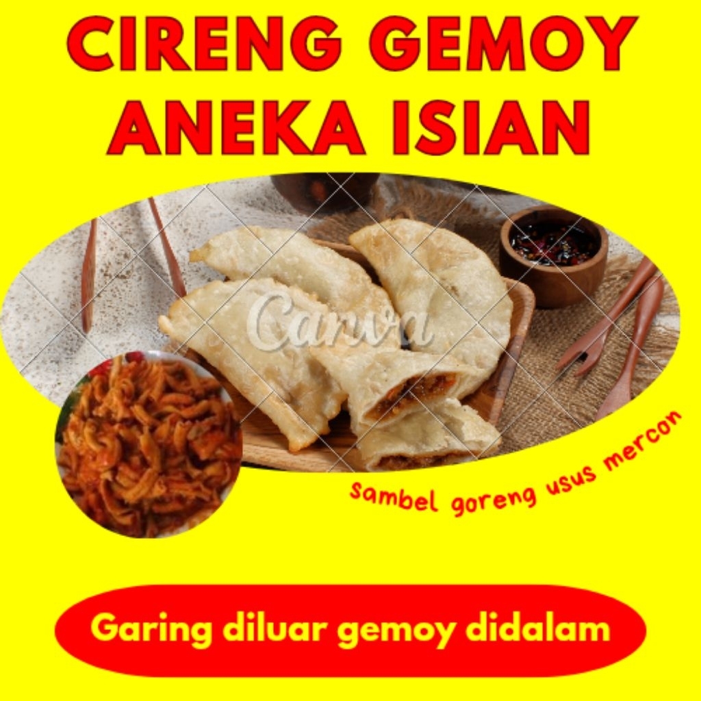 cireng gemoy isi sambel goreng usus pedas mercon isi 10pcs