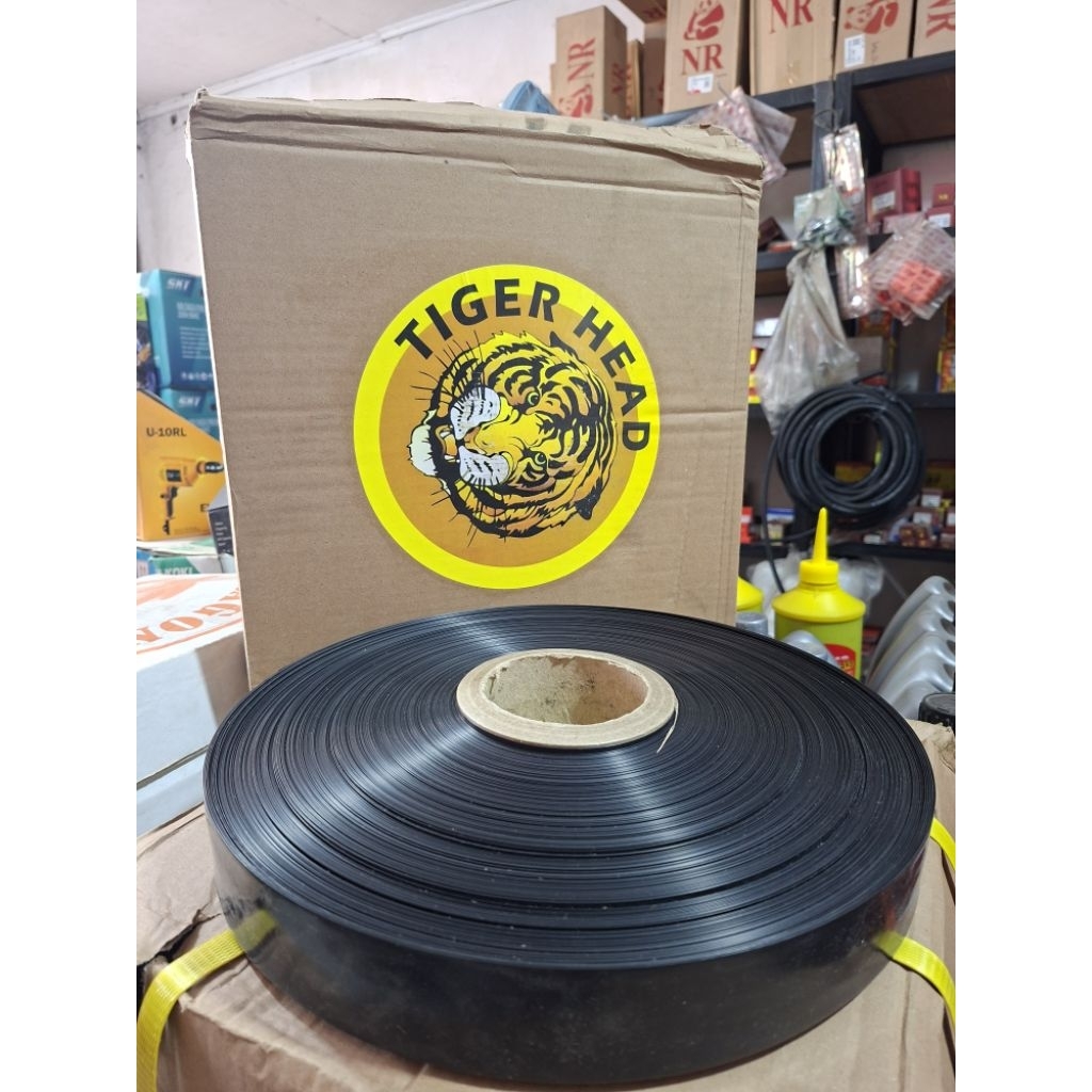 Selang Drip 3/4 Inch Tiger Head (1 Roll) Tebal 100 Micron / 0,1 mm, Lebar 4,2 cm