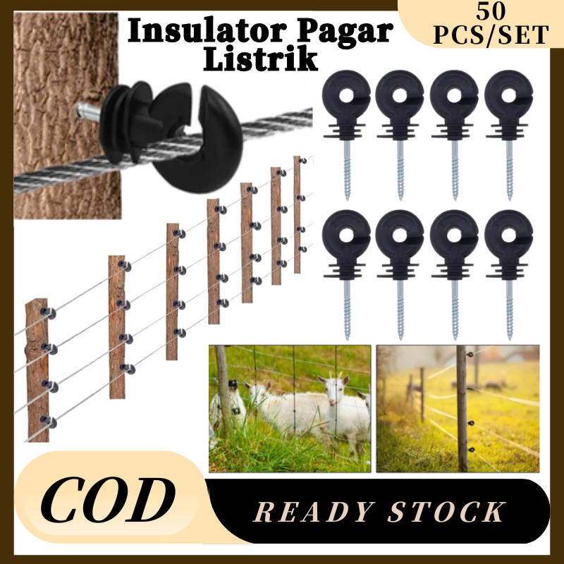 Ring Insulator paket 50 pcs Termurah dan berat 1kg ring kawat pagar listrik kejut
