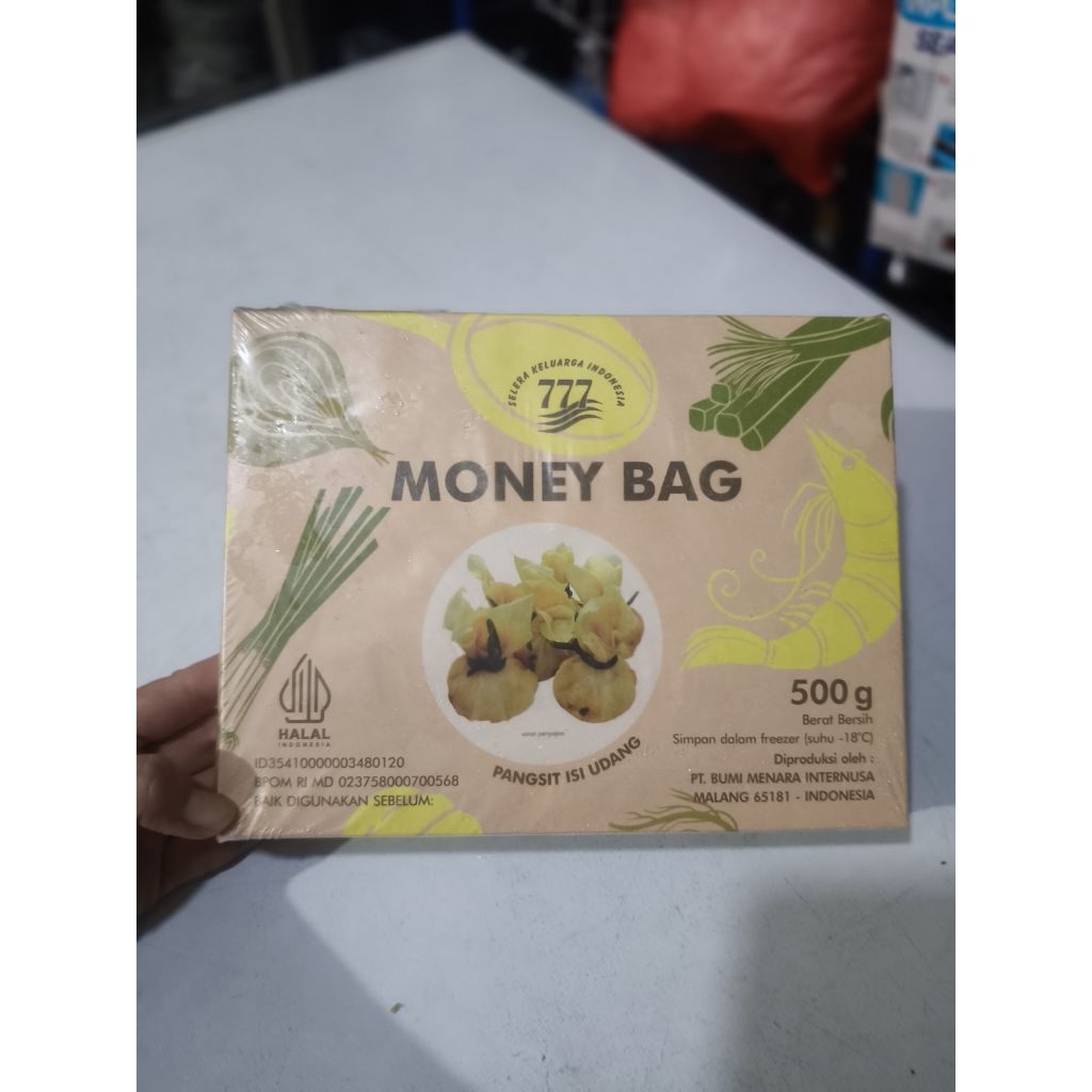 

Money Bag 777 | Pangsit Udang | 500 gr
