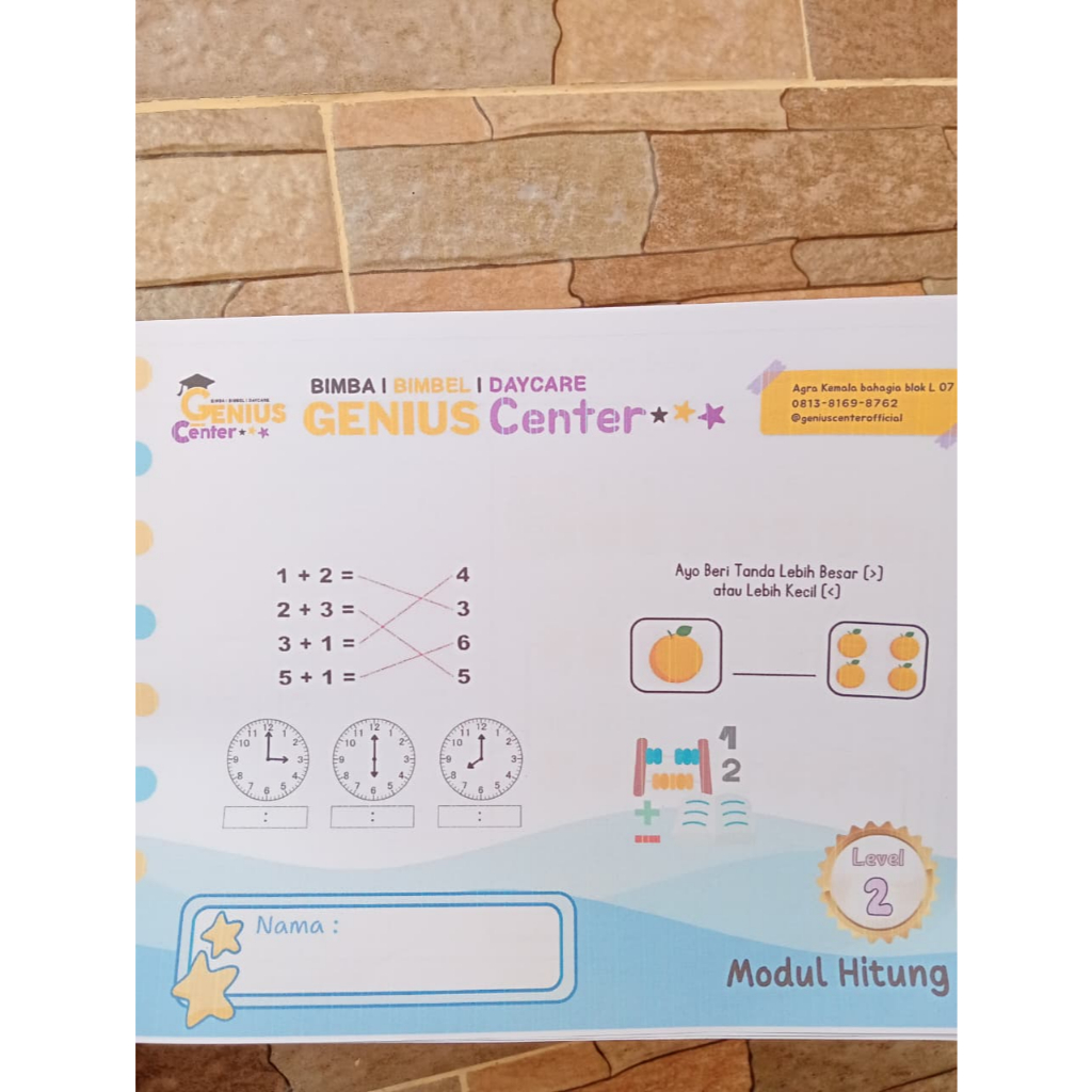 

Genius Center Modul Hitung level 2 Fullcolor size A4 75 GSM