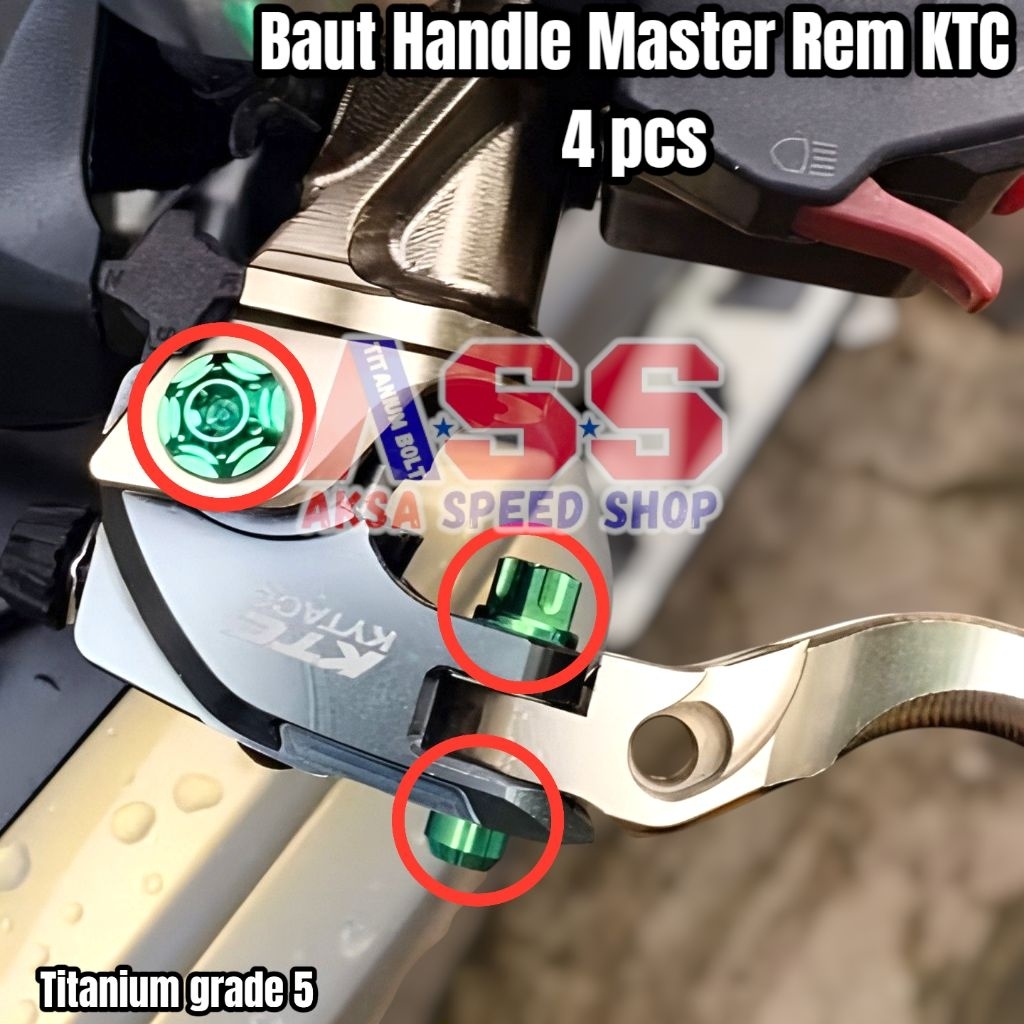 Baut titanium + mur master rem KTC 4pcs