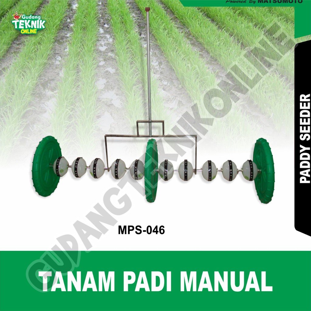MAHKOTA Alat Tanam Padi MANUAL MAHKOTA MPS-046 / Paddy Seeder Alat Penanam Benih Padi Sawah Alat Pen