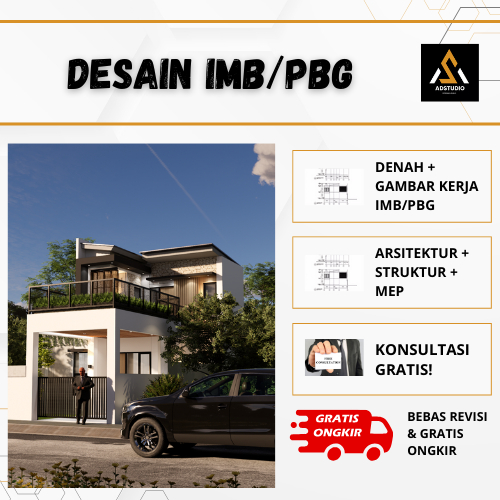 Denah Gambar IMB (Izin Mendirikan Bangunan) dan PBG (Persetujuan Bangunan Gedung) lengkap