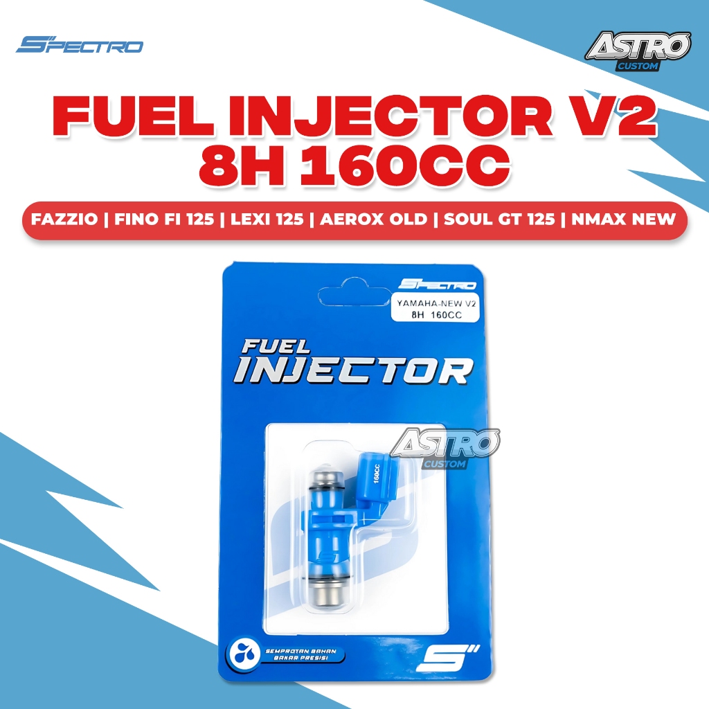 Spectro Injektor Nmax Aerox 155 New Lexi 125 Mio M3 Gear Fino Soul GT Injector Yamaha V2 8H 160CC
