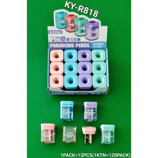 

Peruncing Pensil Kayagi KY-R818 Mini Pastel / Serutan Pensil / Rautan Pensil 1 Pcs