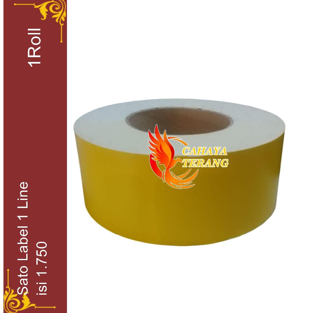 

PRICE LABEL/LABEL BANDERO HARGA/KERTAS HARGA SATO POLOS - Kuning TR 58x39