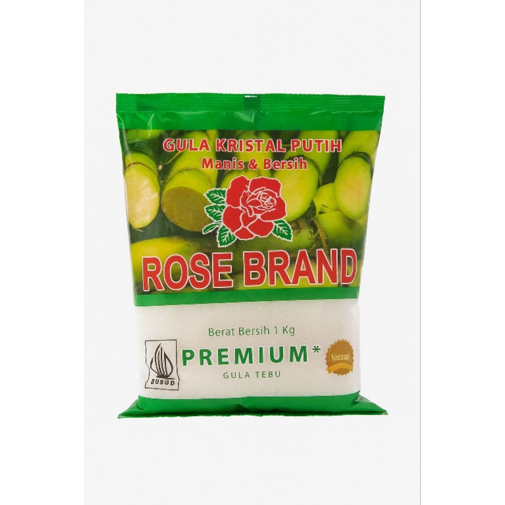 Gula Pasir Rose Brand / Gula Pasir 1 kg / Gula Rose Brand Hijau Kuning