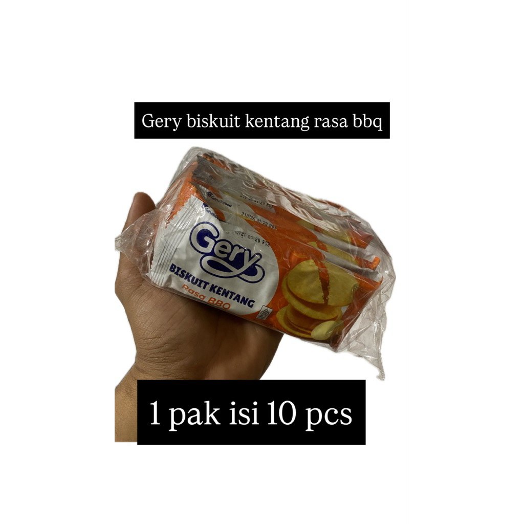 

gery biskuit kentang rasa bbq 1 pak isi 10pcs