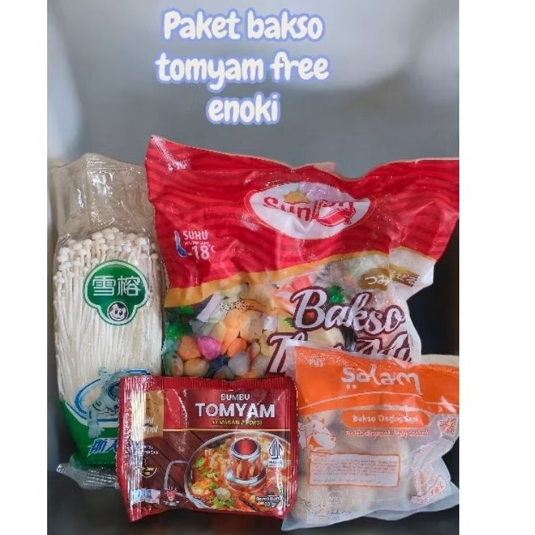 

Paket tomyam | paket Suki | Paket dumpling free enoki