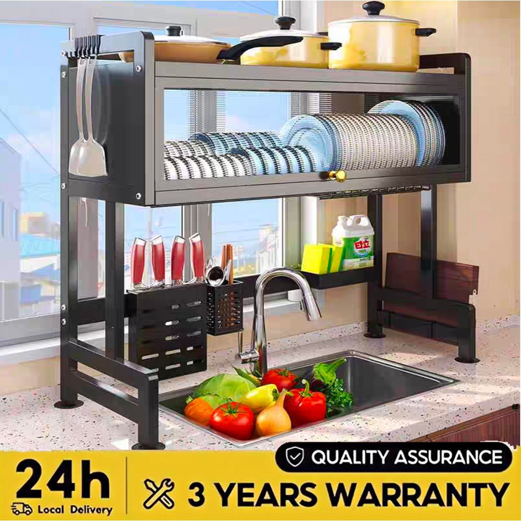 Rak Piring Wastafel Dengan Kabinet Rak Wastafel Cuci Piring Rak Piring Stainless Steel Rak Dapur Mul