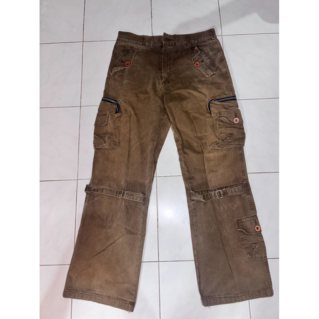 Faded Cargo Pants Vintage - Multi Pocket