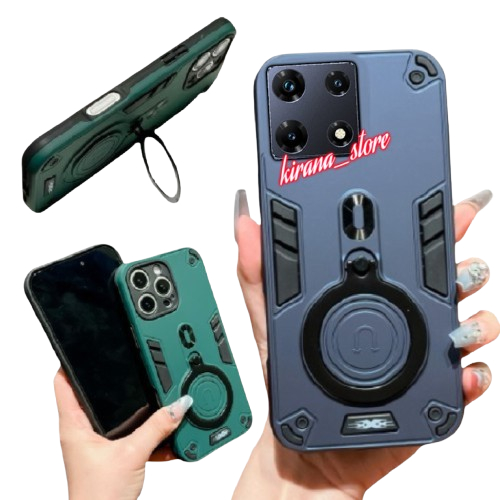 CASE HP INFINIX NOTE 30 INFINIX NOTE 30 PRO Hard Case Robot Kickstand Casing Ring Pro stand Holder