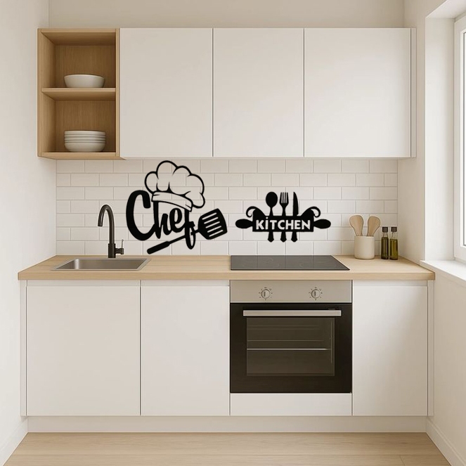 Ornamen dinding kayu Aesthetic