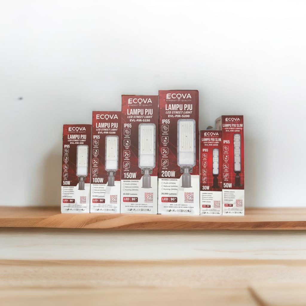 ECOVA Lampu Jalan PJU LED Street Light