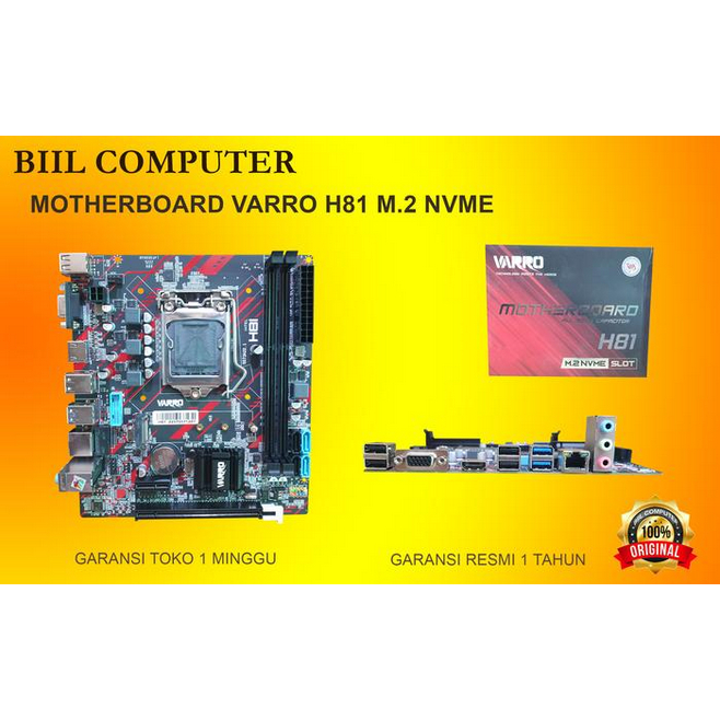 Motherboard Varro H81 m.2 NVME LGA 1150