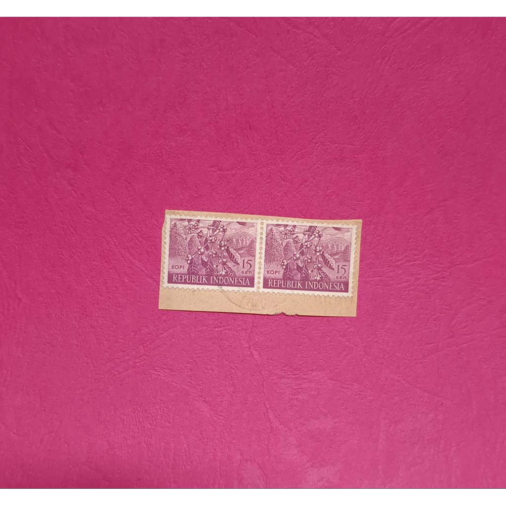 

Perangko Kuno 15 Sen Indonesia (2 lembar)