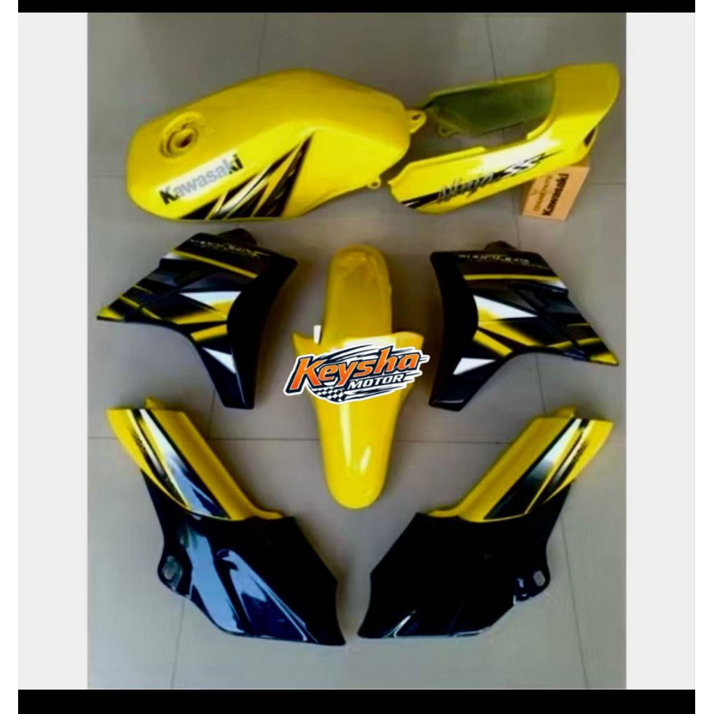 BODY FULL SET TANGKI NINJA R SS WARNA KUNING