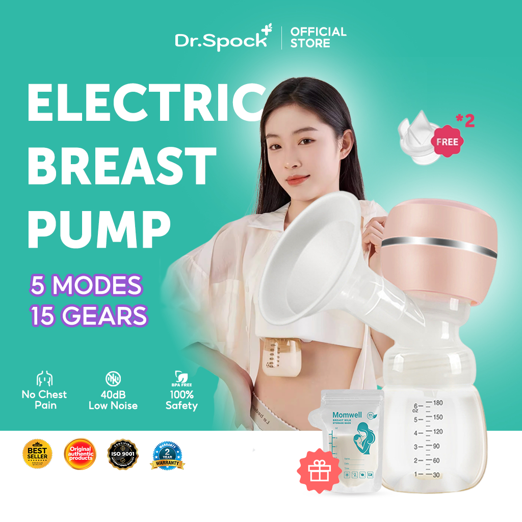 Dr.Spock Pompa ASI Elektrik / Wireless Pompa ASI Electric 180ml Portable Pomping ASI Elektrik Bayi