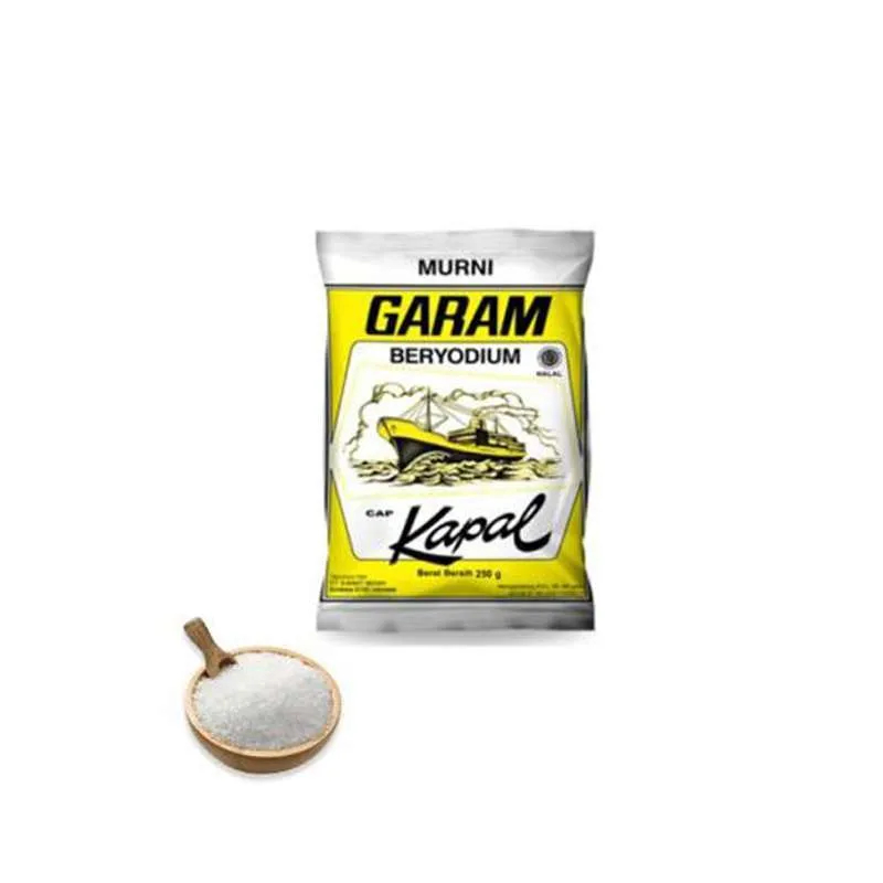 

GARAM MASAK MURNI BERYODIUM Cap Kapal 500gr