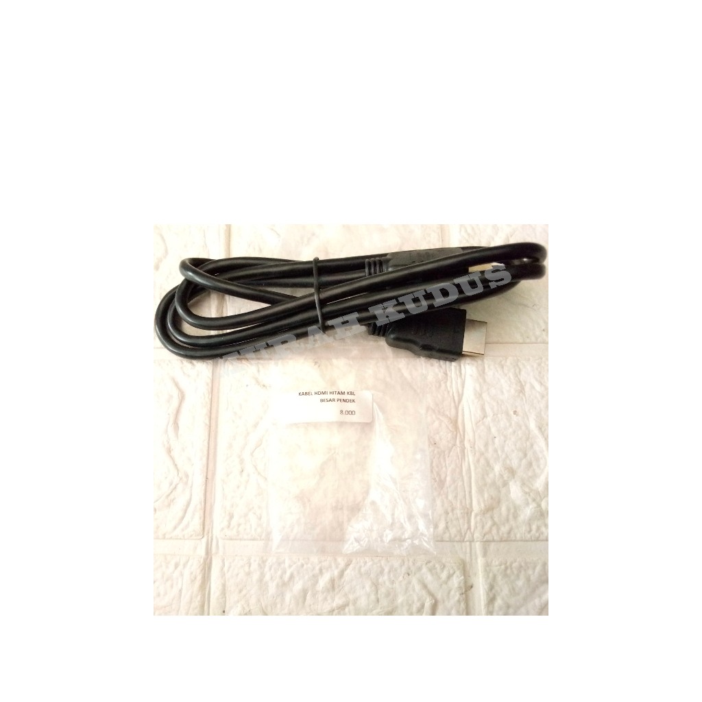 KABEL HDMI HITAM-KABEL BESAR PENDEK