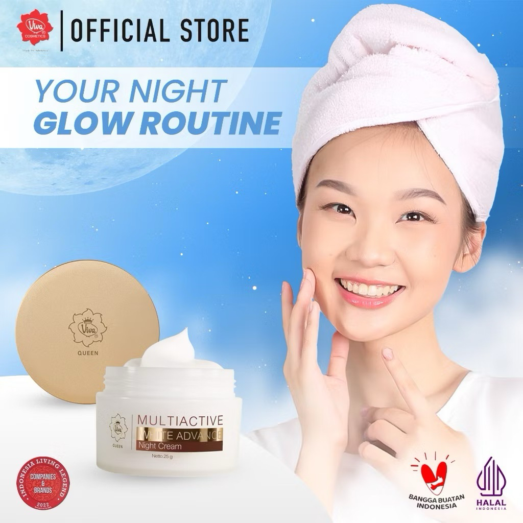 Viva Queen VIT C ACTIVE White Advance Night Cream with Niacinamide (BRIGHTENING, WHITENING & GLOWING