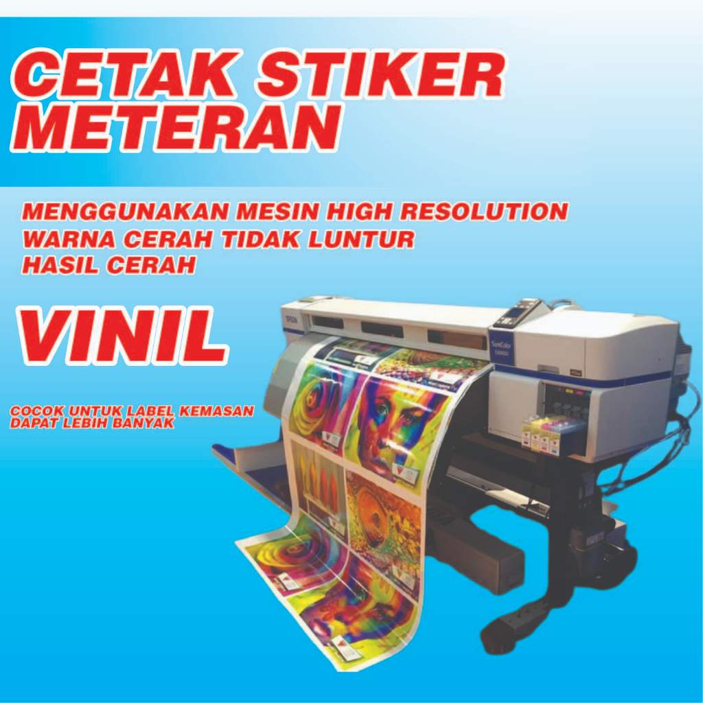 

Cetak Stiker Meteran Vinil Murah