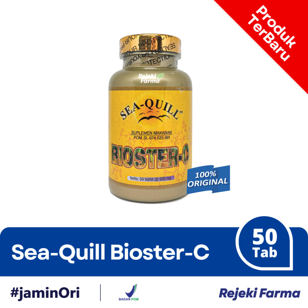 [ BPOM ] Sea-Quill Bioster-C Isi 50 Tablet - SeaQuill BiosterC Vitamin C