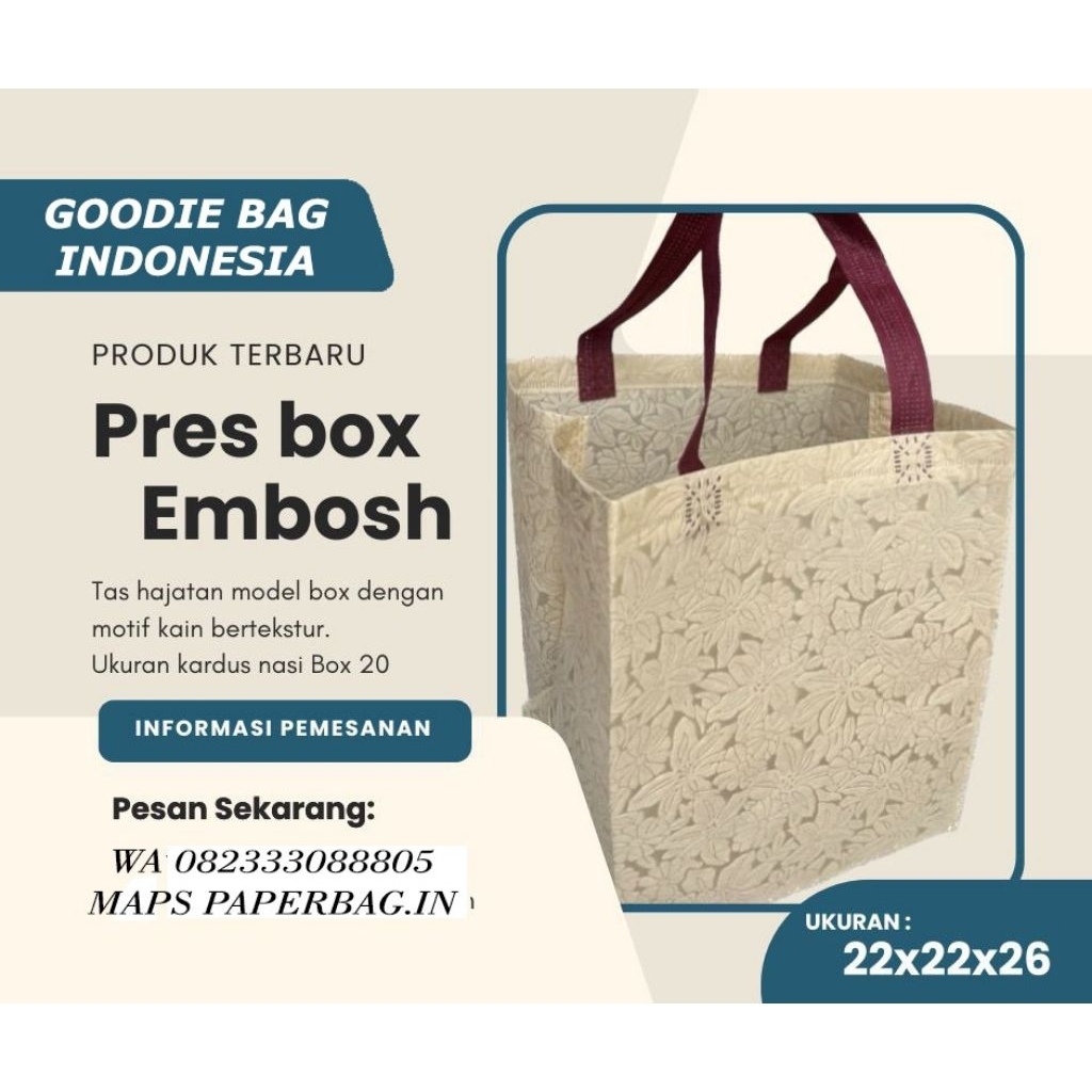 

Goodie Bag Press Embosh