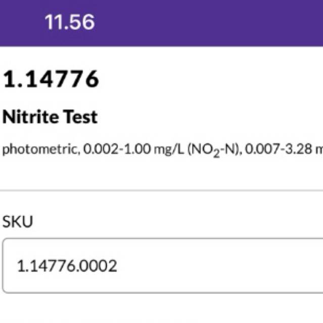 Nitrite Test Merck 1.14776.0002