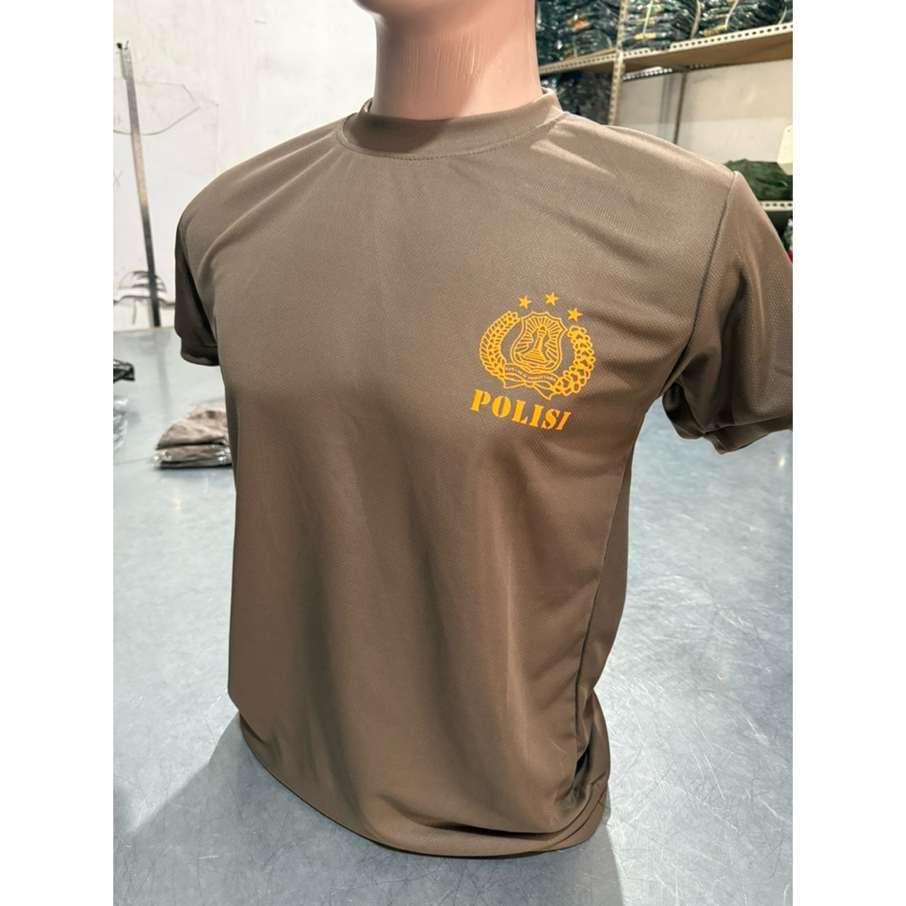 Kaos Polisi Dryfit Sablon